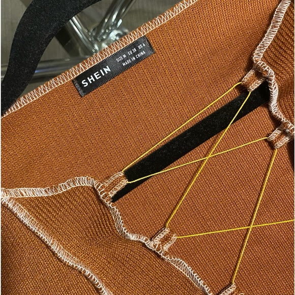 Never Worn Shein Open Stitch Top - Picture 3 of 4